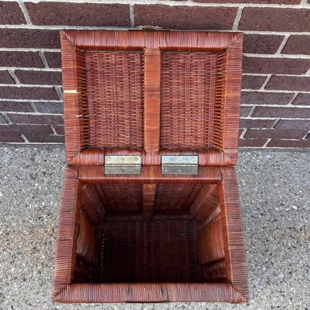 Natural Wicker Trunk or End Table Base 20H x 14W x 10.5D
